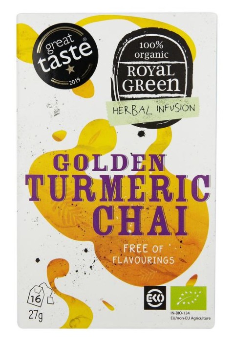 Royal Green Golden turmeric chai bio (16 Zakjes)