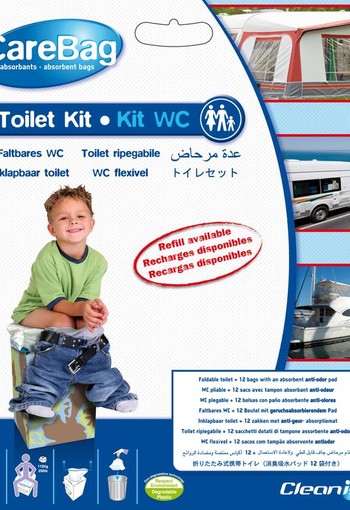 Carebag Meeneemtoilet opvouwbaar (1 Set)