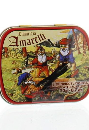 Amarelli Laurierdrop blikje munt chicchi (20 Gram)