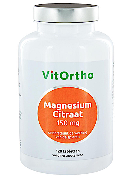 Vitortho Magnesium Citraat 150 mg 120 tab