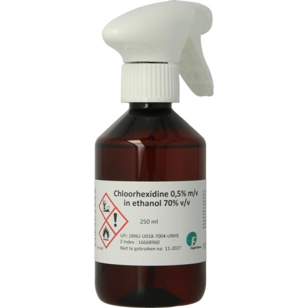 Orphi Chloorhexidine 0.5% alcohol 70% spray (250 Milliliter)