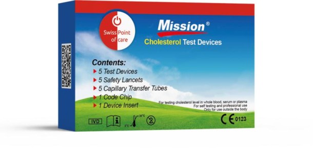 Swiss Point Mission cholesterolmeter 3-in-1 teststrip (1 Set)