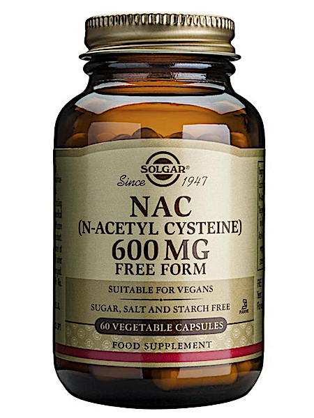 Solgar NAC 600 mg (N-Acetyl Cysteïne (vrije vorm) (60 capsules)