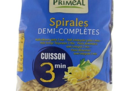 Primeal Halfvolkoren spiralen snelkook 3 minuten bio (500 Gram)