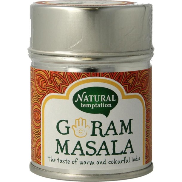 Nat Temptation Garam masala blikje natural spices bio (50 Gram)