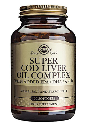 Solgar Super Cod Liver Oil Complex (Levertraan met extra omega-3) (60 softgels)