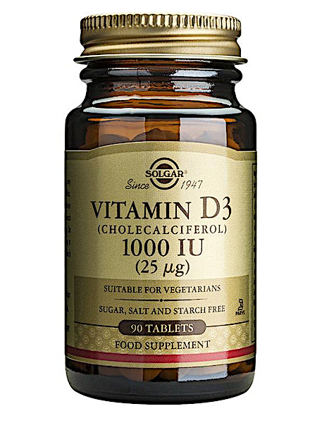 Solgar Vitamin D-3ten) 25µg/1000IU (90 tablet