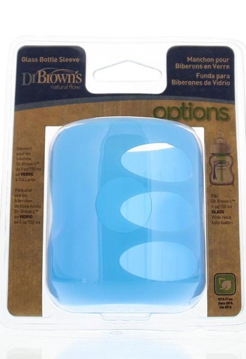 Dr Brown's Flesbeschermer blauw 150 ml brede hals (1 Stuks)