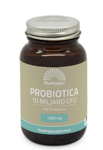 Mattisson Probiotica 1000mg 10miljard CFU met prebiotica (60 Vegetarische capsules)