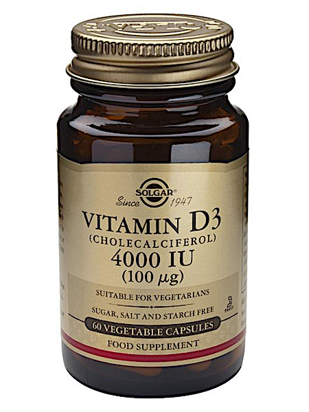 Solgar Vitamin D-3 4000IU/100µg (60 capsules)