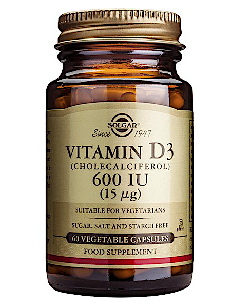 Solgar Vitamin D-3 15µg/600IU (60 capsules)