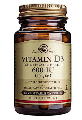 Solgar Vitamin D-3 15µg/600IU (60 capsules)