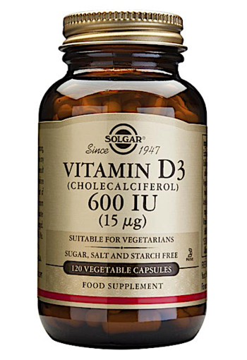 Solgar Vitamin D-3 15µg/600IU (120 capsules)