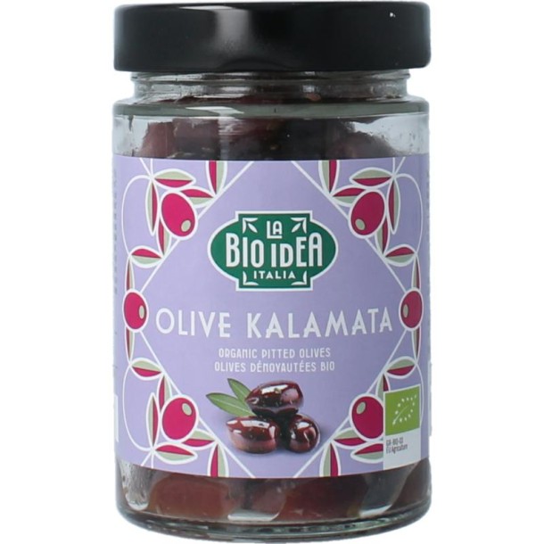 Bioidea Olijven zwart kalamata ontpit bio (180 Gram)