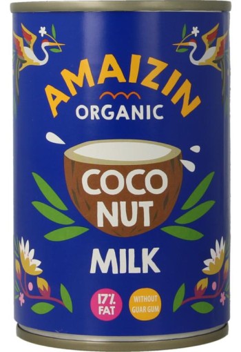 Amaizin Kokosmelk zonder guargom bio (400 Milliliter)