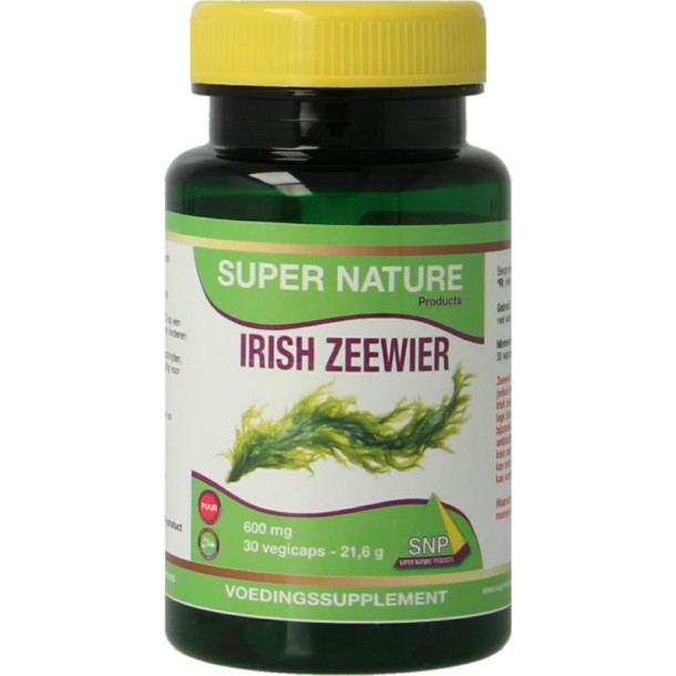 SNP Irish zeewier 600 mg puur 900mcg jodium (30 Vegetarische capsules)