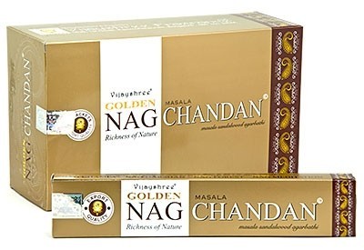 Vijayshree Wierookstokjes golden nag chandan stokjes (15 Gram)