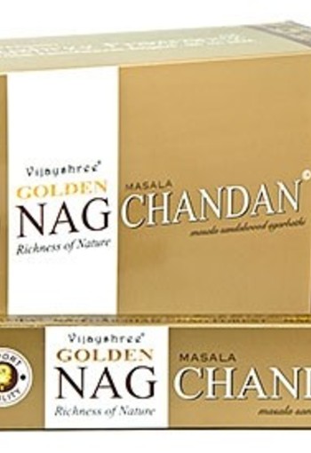 Vijayshree Wierookstokjes golden nag chandan stokjes (15 Gram)