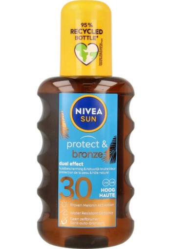 Nivea Sun protect & bronze olie spray SPF30 (200 Milliliter)