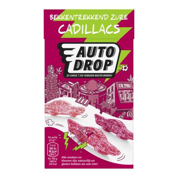 Autodrop Bekkentrekkend zure cadillacs (270 Gram)