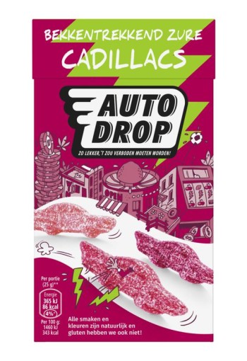 Autodrop Bekkentrekkend zure cadillacs (270 Gram)