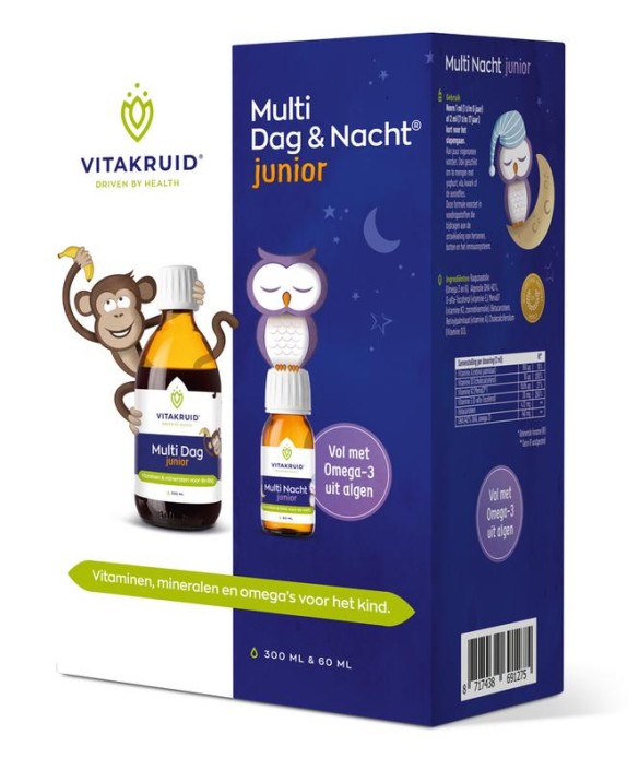 Vitakruid Multi dag & nacht junior (360 Milliliter)
