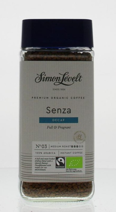 Simon Levelt Cafe organico senza decaf instant bio (100 Gram)
