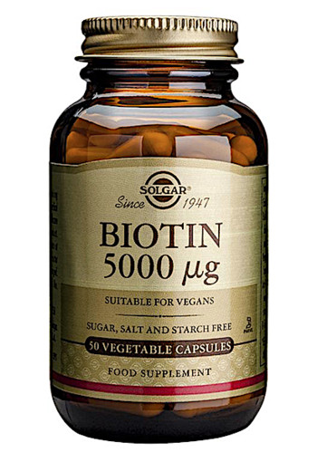 Solgar Vitamins Biotin 5000µg (50 capsules)