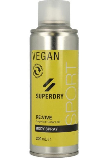 Superdry Sport RE:vive Men's body spray (200 Milliliter)