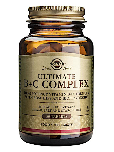 Solgar Vitamins Ultimate B+C Complex (30 tabletten)