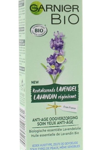 Garnier Bio lavendel anti-age oogverzorging (15 Milliliter)