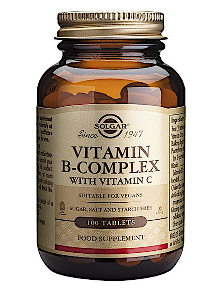 Solgar Vitamin B-complex with Vitamin C (100 tabletten)