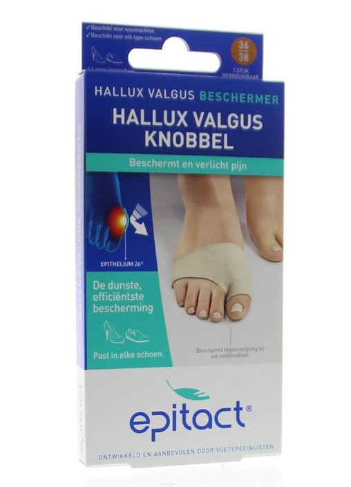 Epitact Hallux valgus knobbel beschermer maat 36/38 (1 Stuks)