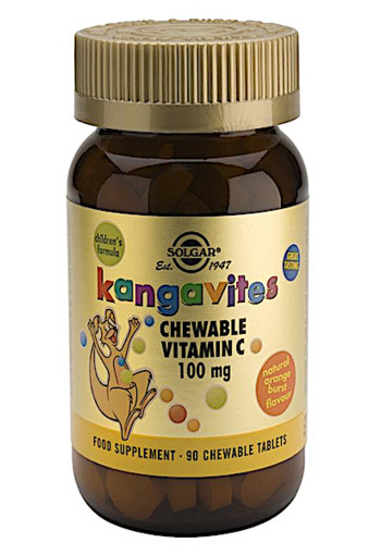 Solgar Vitamins Kangavites Chewable Vitamin C 100mg (90 kauwtabletten)