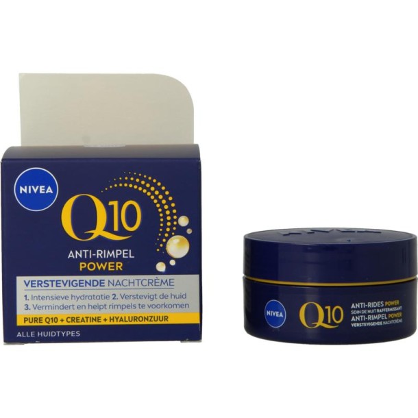 Nivea Visage anti-rimpel nachtcreme Q10+ (50 Milliliter)