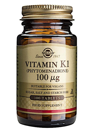 Solgar Vitamins Vitamin K-1 100µg (100 tabletten)