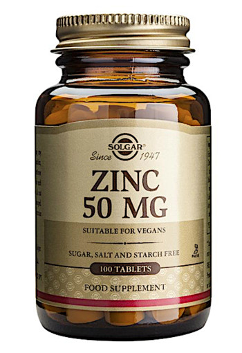 Solgar Vitamins Zinc 50mg (100 tabletten)