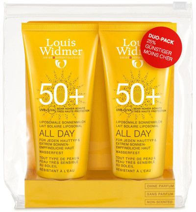 Louis Widmer All Day 50+ (ongeparfumeerd) (2x100ml)