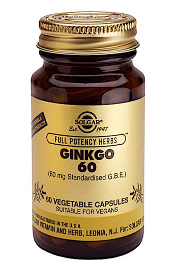 Solgar Vitamins Ginkgo 60mg (60 capsules)