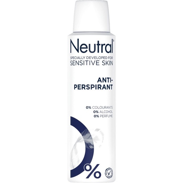 Neutral Anti-transparant Parfumvrij Deodorant Spuitbus 150ml