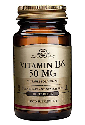 Solgar Vitamins Vitamin B-6 50mg (100 tabletten)
