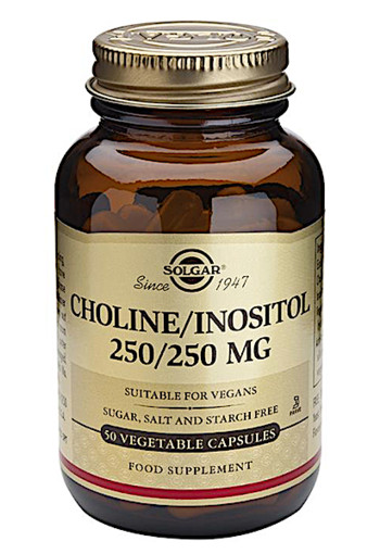 Solgar Vitamins Choline/Inositol 250/250 (50 capsules)