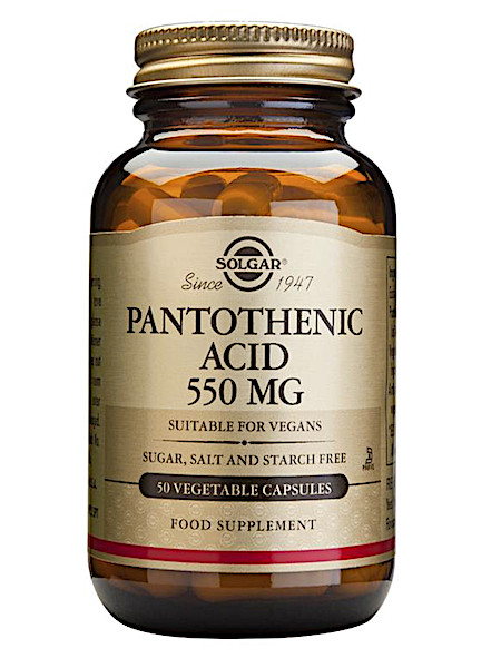 Solgar Vitamins Pantothenic Acid 550mg (50 capsules)