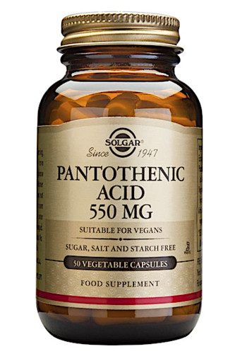 Solgar Vitamins Pantothenic Acid 550mg (50 capsules)