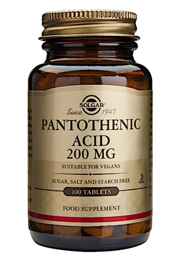 Solgar Vitamins Pantothenic Acid 200mg (100 tabletten)