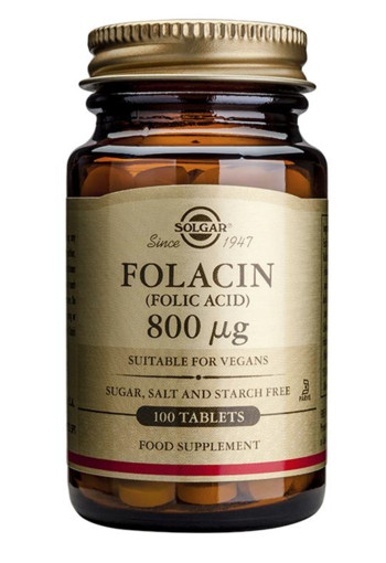 Solgar Vitamins Folacin 800mcg (100 tabletten)