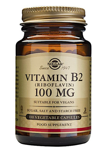 Solgar Vitamins Vitamin B-2 100mg (100 capsules)