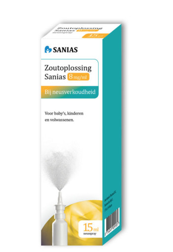 Sanias Zoutoplossing neusspray 8 mg/ml (15 Milliliter)