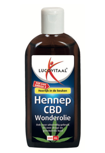 Lucovitaal Hennep CBD huidwonder olie (200 Milliliter)