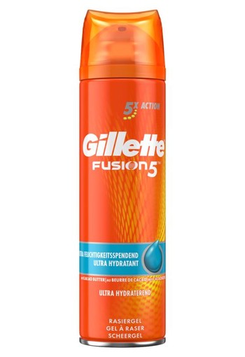 Gillette Fusion 5 scheergel ultra hydraterend (200 Milliliter)
